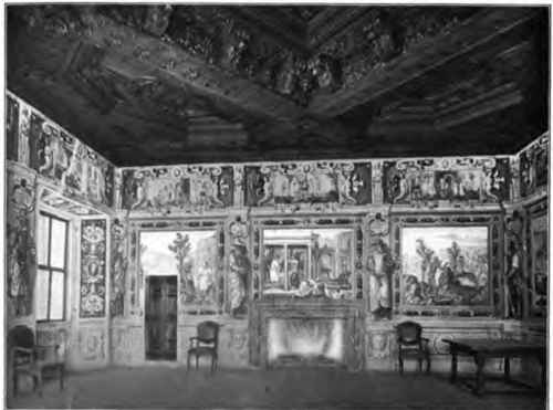 SALOON IN THE VILLA VERTEMATI.