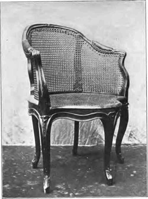 WRITING CHAIR, LOUIS XV PERIOD.