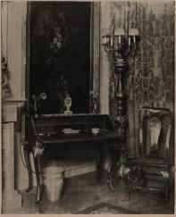 Corner of Room, Showing Painted Furniture, Antique and Modern