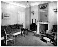 WOMAN'S SITTING ROOM IN MODERN STYLE