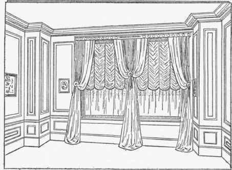 The proportions of many windows make the use of hangings with lambrequin or valance unfitting.