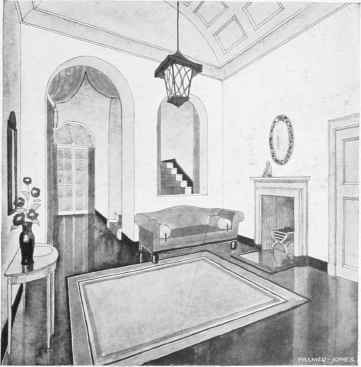 A HALL DESIGNED BY W. J. PALMER JONES, LONDON.