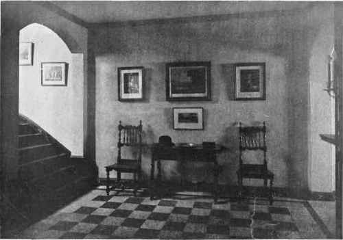AN IDEAL FORMAL HALL WITH SPANISH AND ITALIAN SEVENTEENTH CENTURY FURNITURE.