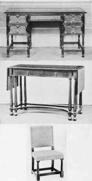 LATE JACOBEAN TABLE DESK, WALNUT.