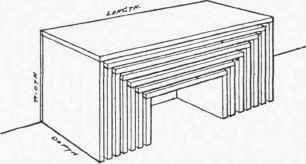 NEST OF BENCHES FOR KINDERGARTEN AND SETTLEMENT