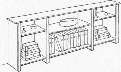 WALL BOOK AND KNICKKNACK BRACKET