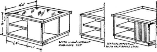 A large and ambitious cocktail table