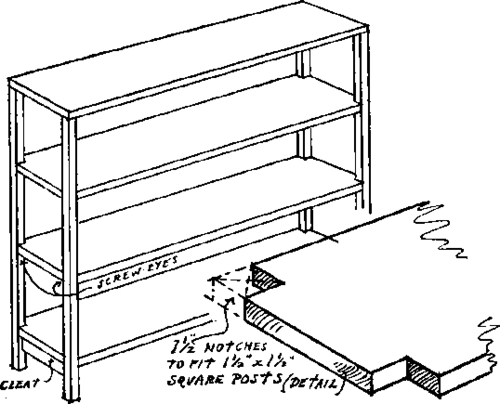 standing bookshelf