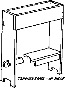 tenoned base or shelf