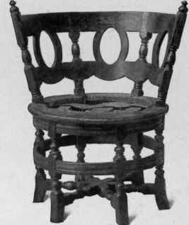 Cane Back Wheel Chair, about 1700,