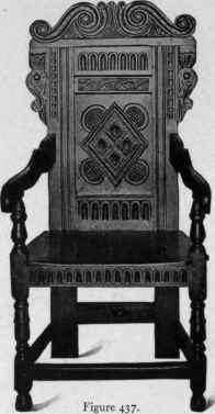 Carved Oak Wainscot Chair, 1650 75.