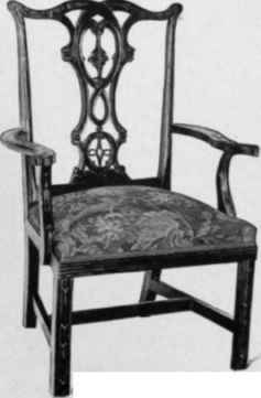 Chair in Chippendale style, 1760 70.