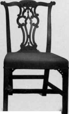 Chair in Chippendale style, Gothic taste, 1760 70.