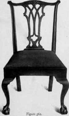 Chair in Chippendale style, Gothic taste, third quarter eighteenth century.