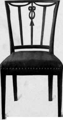Chair in Sheraton style, 1785 95.