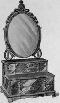 Dressing  Glass, about 1790.