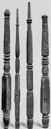 Empire Bedposts, 1800 20.