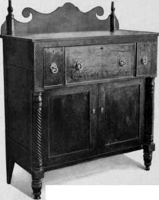 Empire Sideboard, about 1830.