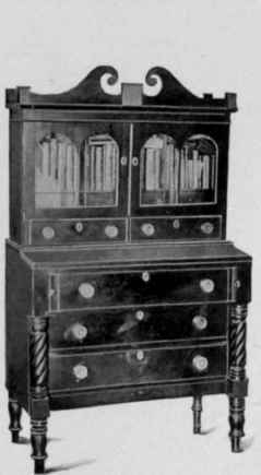 Empire Writing Table, about 1820.