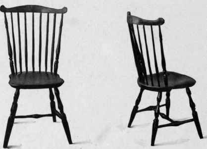 Fan Back Windsor Chairs, last quarter eighteenth century.