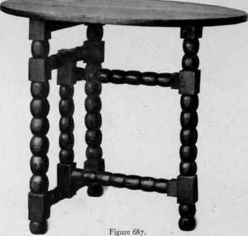 Folding Table, third quarter seventeenth century.