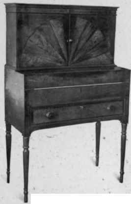 Inlaid Secretary, 1790 1800.