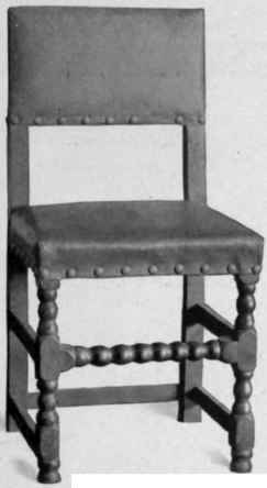 Leather Chair, about 1650.