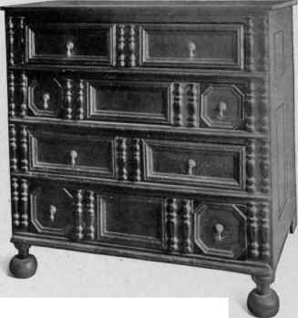 Oak Chest of Drawers, 1675 1700.