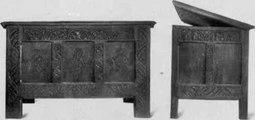 Oak Chest, third quarter seventeenth century.