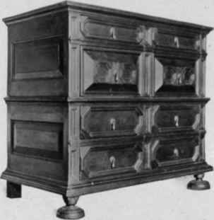 Panelled Chest of Drawers, 1675 1700.