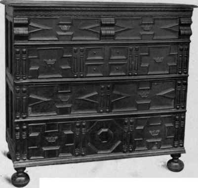 Panelled Chest of Drawers, 1675 1700.