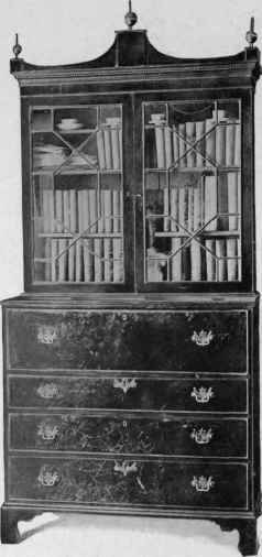 Scrutoire with bookcase top, 1800 10.