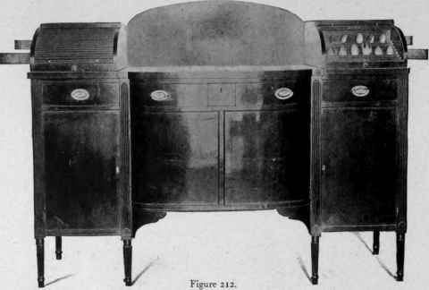 Sheraton Sideboard, about 1800.