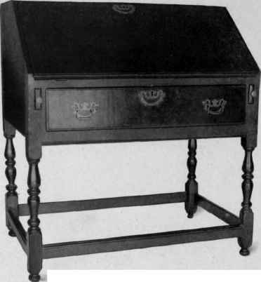 Slant Top Scrutoire on frame, 1700 25.