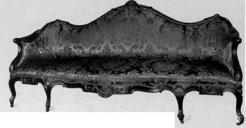 Sofa, Sheraton style, about 1785.