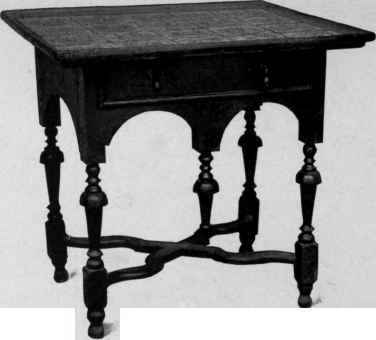 Tea Table with tile top, 1690 1700.