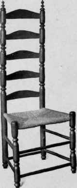 Turned Slat Back Chair, 1725 50.