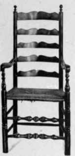 Turned Slat Back Chair, 1725 50.