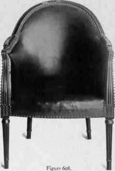 Upholstered Chair in Sheraton style, 1790 1800.