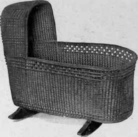 Wicker Cradle, early seventeenth century.