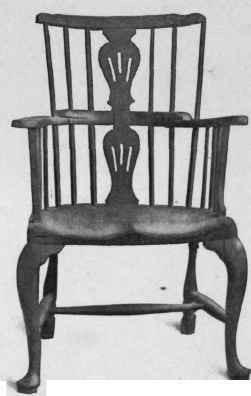 Windsor Chair, third quarter eighteenth century.