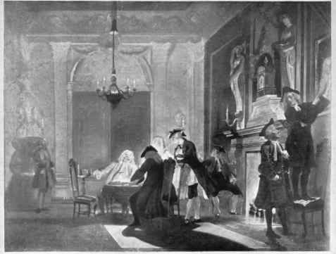 PLATE LV.   Interior, by Cornells Troost RIJKS MUSEUM, AMSTERDAM.