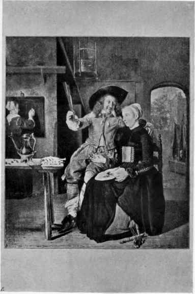 PLATE XLI.   Breakfast, by G. Metsu, Dresden,