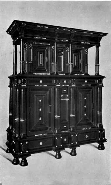 PLATE XLIII.   Kas of Ebony and Ivory. RIJKS MUSEUM, AMSTERDAM