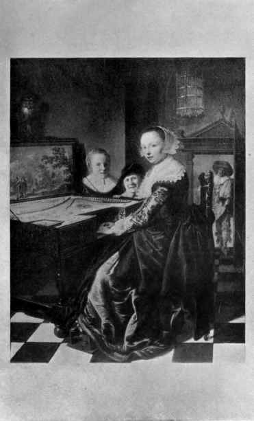 PLATE XXIII.   Lady at Spinel, by J. M. Molenaer. RIJKS MUSEUM, AMSTERDAM.