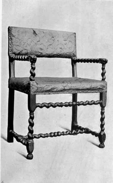 PLATE XXIX.   Flemish Chair. CLUNY MUSEUM, PARIS.