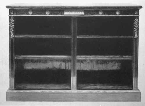 Book Case, Satin Wood Mounted With Ormolu And Wedgwood Medallions