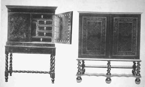 Cabinets, Inlaid Late 17th Century