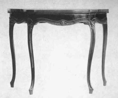 Card Table, Walnut, Inlaid Top About 1780