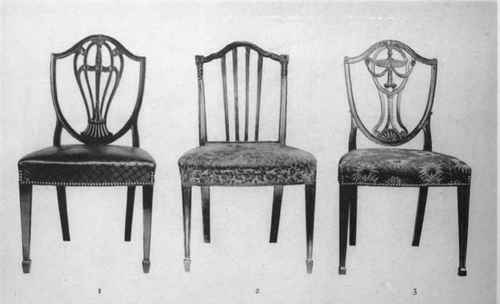 I   Shield Back Chair, Mahogany 2   Chair, Mahogany Hepplewhite